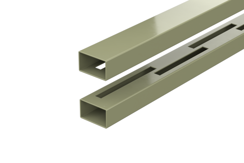DURAPOST RAILS FOR VENTO UP TO 900MM  HEIGHT | 1829MM OLIVE GREY 