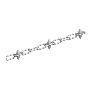 SPIKED CHAIN EVERY 4 LINKS | 1/4" 6MM GALV