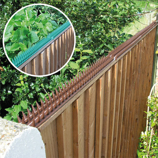 FENCE DETERRENT SPIKES  | 500X45MM (10 PER PK)BROWN