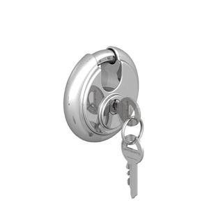GM STAINLESS DISCUS PADLOCK | 70MM STAINLESS STEEL
