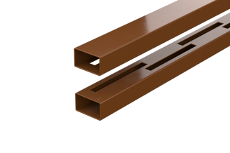 DURAPOST RAILS FOR VENTO UP TO 900MM  HEIGHT | 1829MM SEPIA BROWN (PK2)