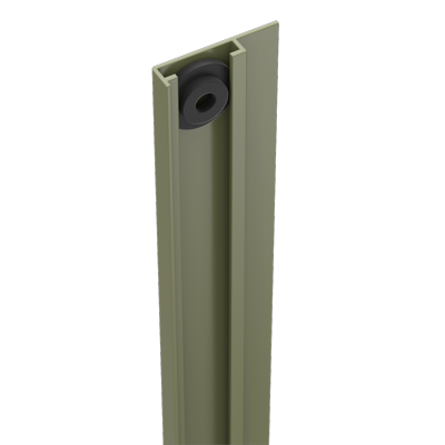 DURAPOST COVER STRIP FOR U CHANNEL | 2.1M OLIVE GREY