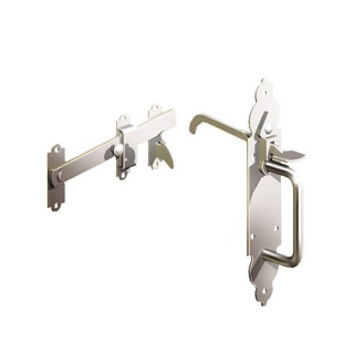 GM S/S GOTHIC SUFFOLK LATCHES | HEAVY STAINLESS STEEL