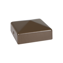 DURAPOST POST CAP WITH BRACKET | 75X75MM SEPIA BROWN