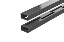DURAPOST RAILS FOR VENTO UP TO 900MM  HEIGHT | 1829MM BLACK (PK2)