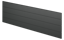 DURAPOST SLEEK ALUMINIUM PRIVACY PANEL | 1.82M X 0.6M BLACK